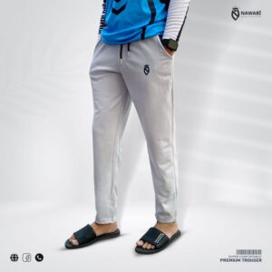 Premium Mesh Emboss Trouser (Light Ash)