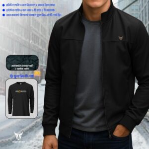 China Faux Jacket (Black)